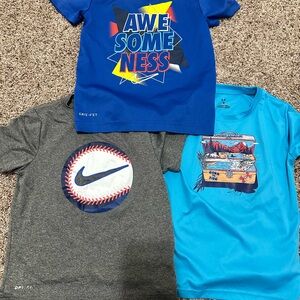 Nike Gray Kids dri-fit/Adidas zip up bundle